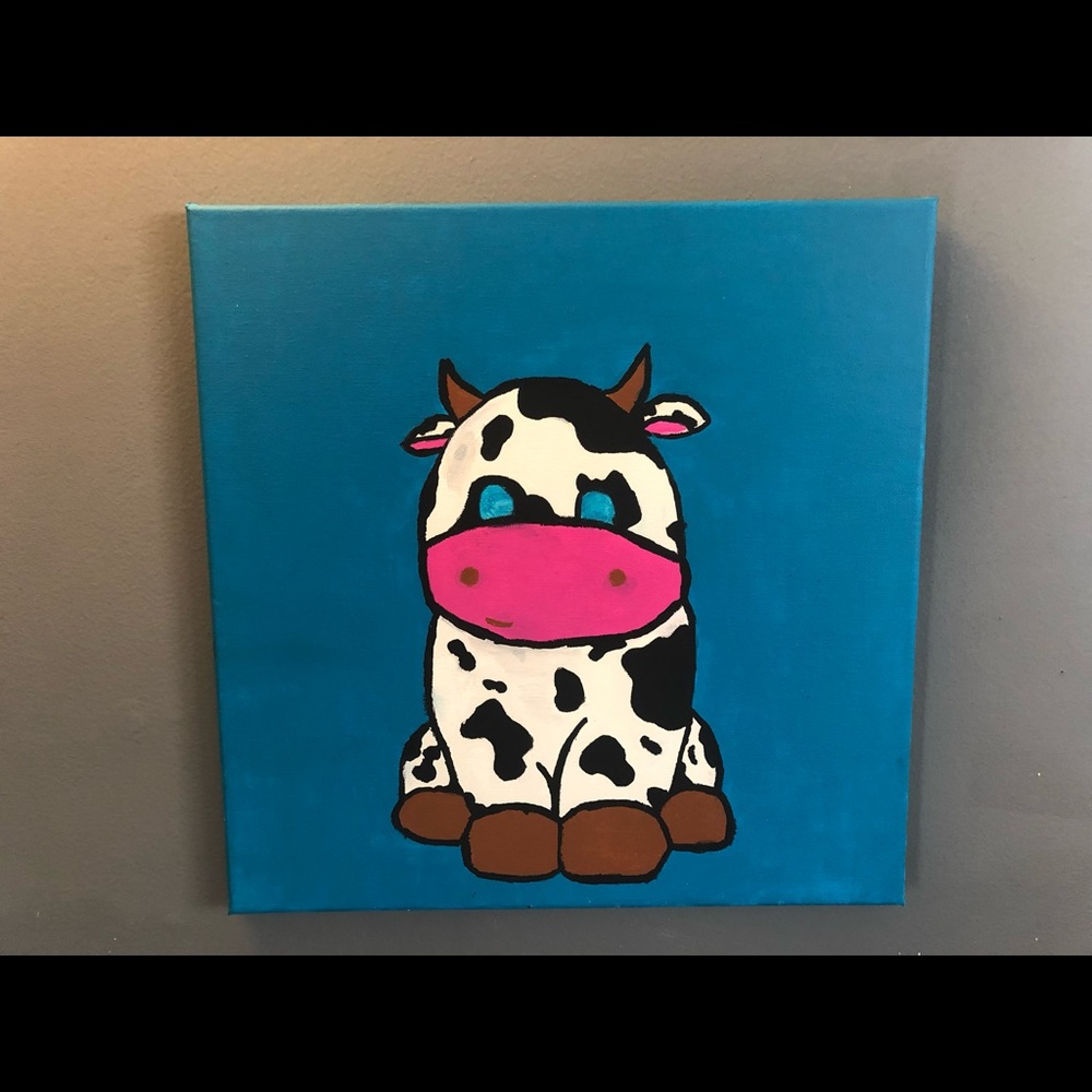 Chubby Cow Painting